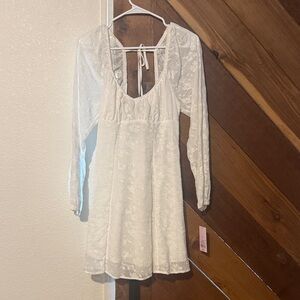 Target White Floral Lace Dress